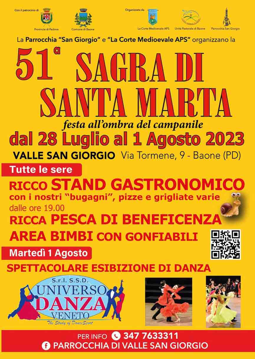 Sagra di Santa Marta 2024 Valle San Giorgio (Baone)