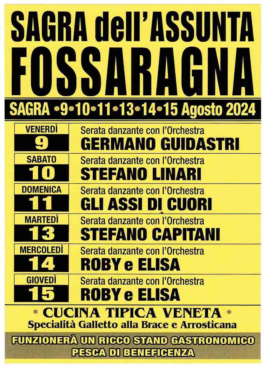 Sagra dell'Assunta di Fossaragna (Bovolenta)