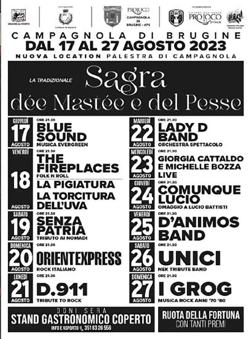 Sagra dee Mastee e del Pesse