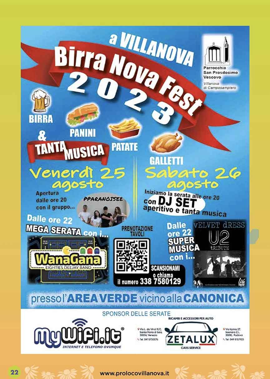 Birra Nova Fest Villanova di Camposampiero
